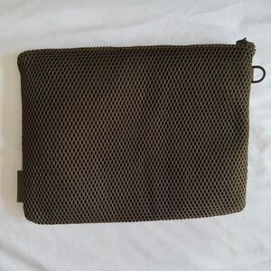 Dagne Dover Air Mesh Parker Pouch Dark Moss Green Cosmetic Multi Purpose Use Bag